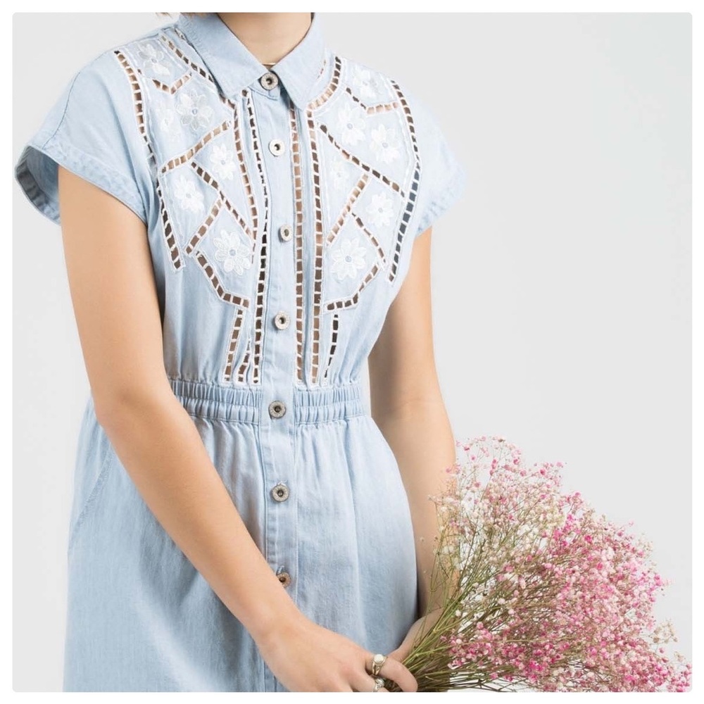 Polly Farms Chambray Denim Prairie Dress - Picture 8 of 11